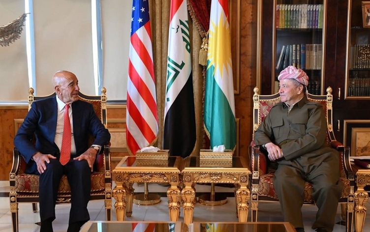 Tom Barrack û Serok Barzanî axivîn: Divê alîkarî here Kobaniyê