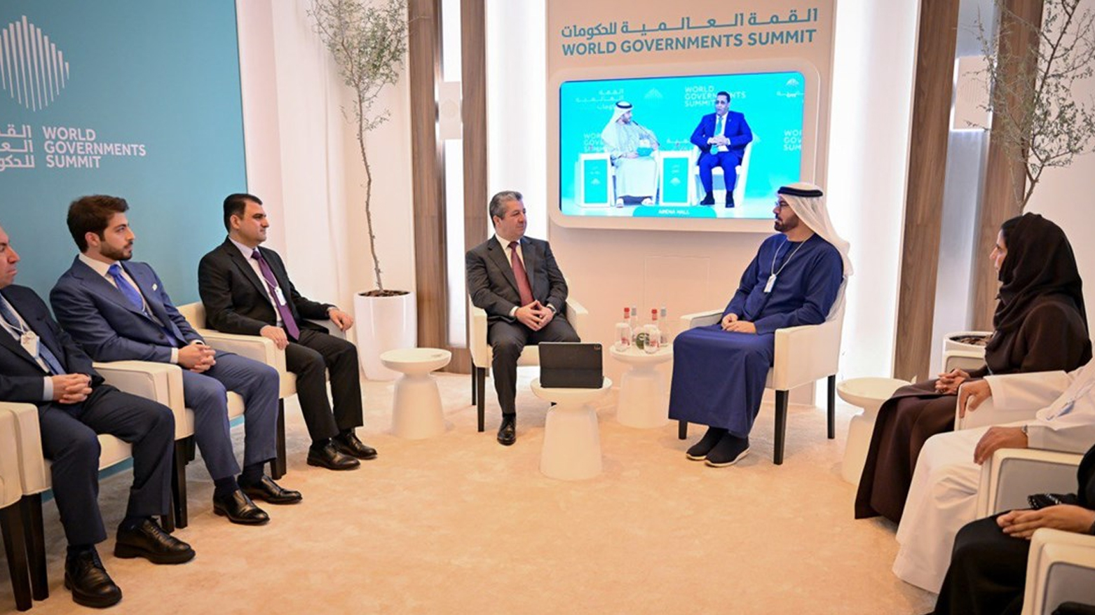 Mesrûr Barzanî bi Serokên Lûtkeya Cîhanî ya Hikûmetan re civiya