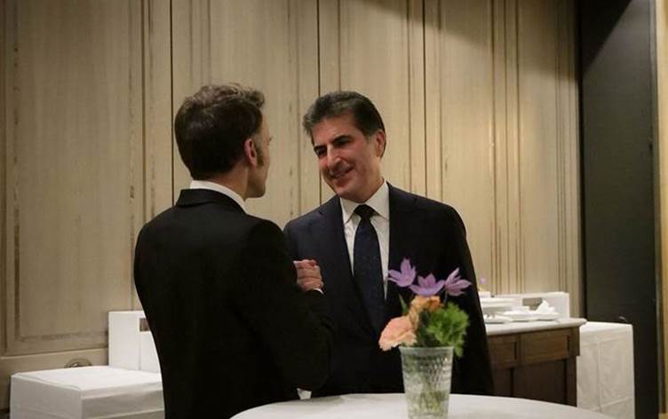 Nêçîrvan Barzanî û Macron: Divê di destûra Sûriyeyê de mafên Kurdan bên parastin