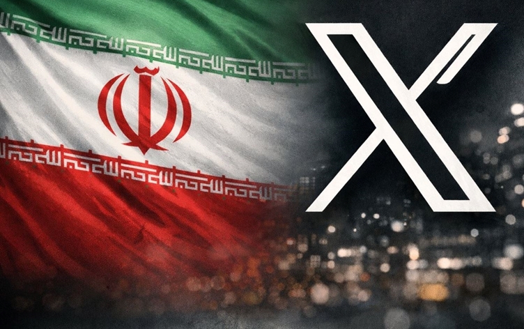 X tîka şîn a rayedarên Îranê radike