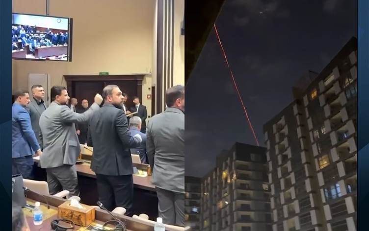 Li Parlamentoya Îraqê dirûşmên li dijî Amerîkayê û pevçûn: Sûdanî ferman da