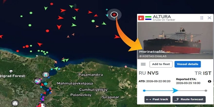 Dron li tankera Tirkiyeyê ket