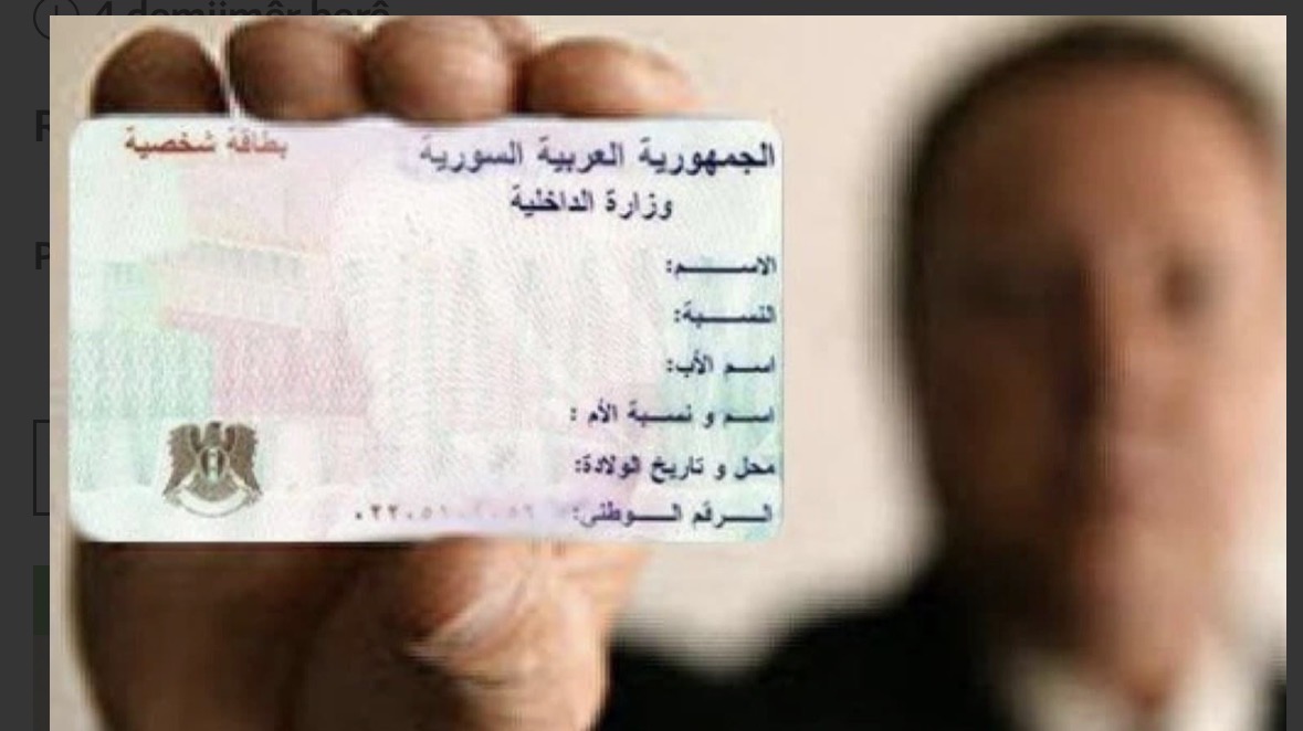 Kurdên li derveyî Sûriyeyê dikarin ji bo zarokên xwe nasnameyê bistînin