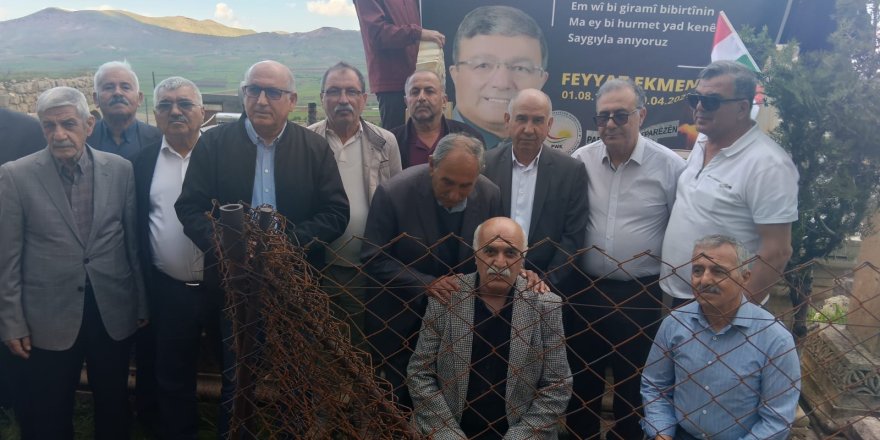 PWKyê li Kercewsê li ser mezelê wî welatperwerê kurd Feyyaz Ekmen bibîranî