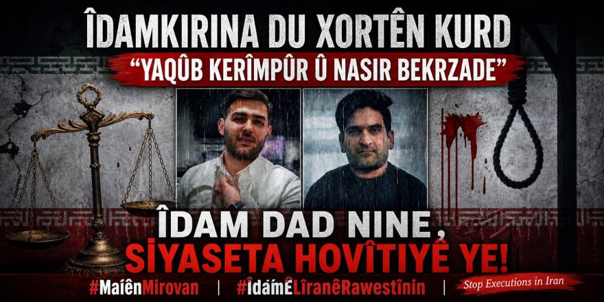 Rejîma Îranê du xortên Kurd li Urmîyeyê îdam kirin