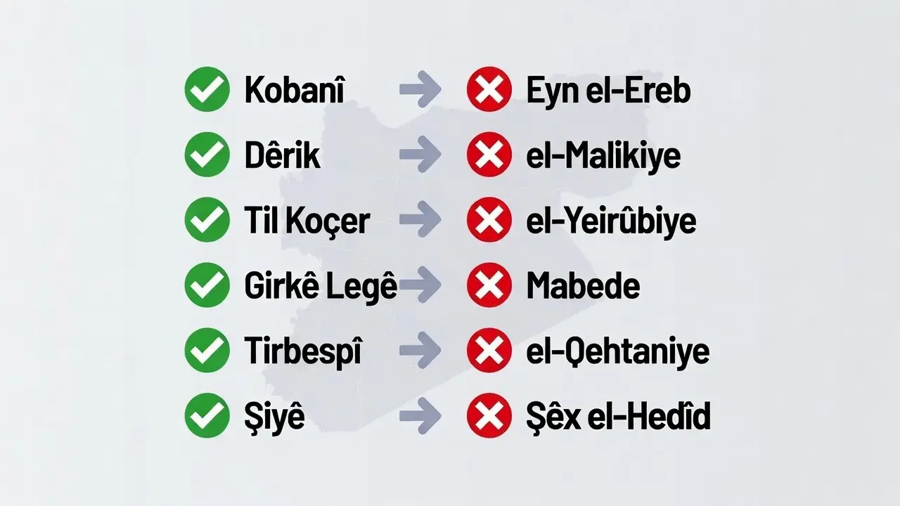 ROJAVA - Kurd navên xwe dixwazin