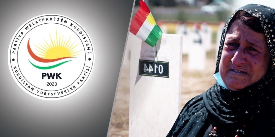 PWK: Ma 8000 şehîdanê Enfalê Barzanîyan bi hurmet yad kenê