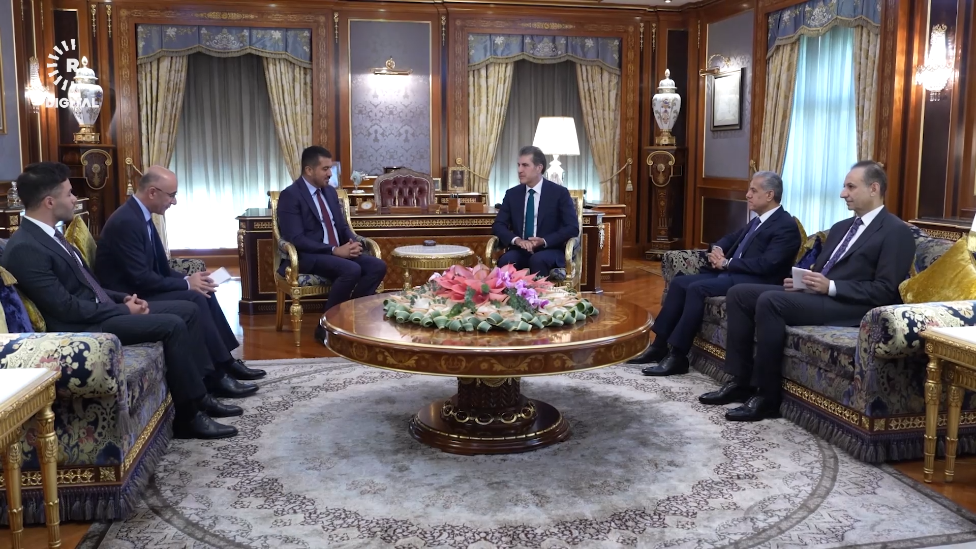 Nêçîrvan Barzanî û Parlamenterê Almanyayê Serdar Yuksel civiyan