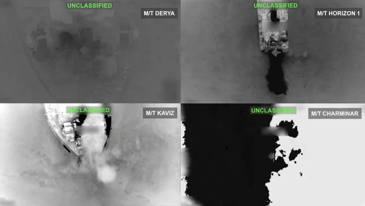 CENTCOM: Me 5 keştiyên petrolê yên Îranê teqandin