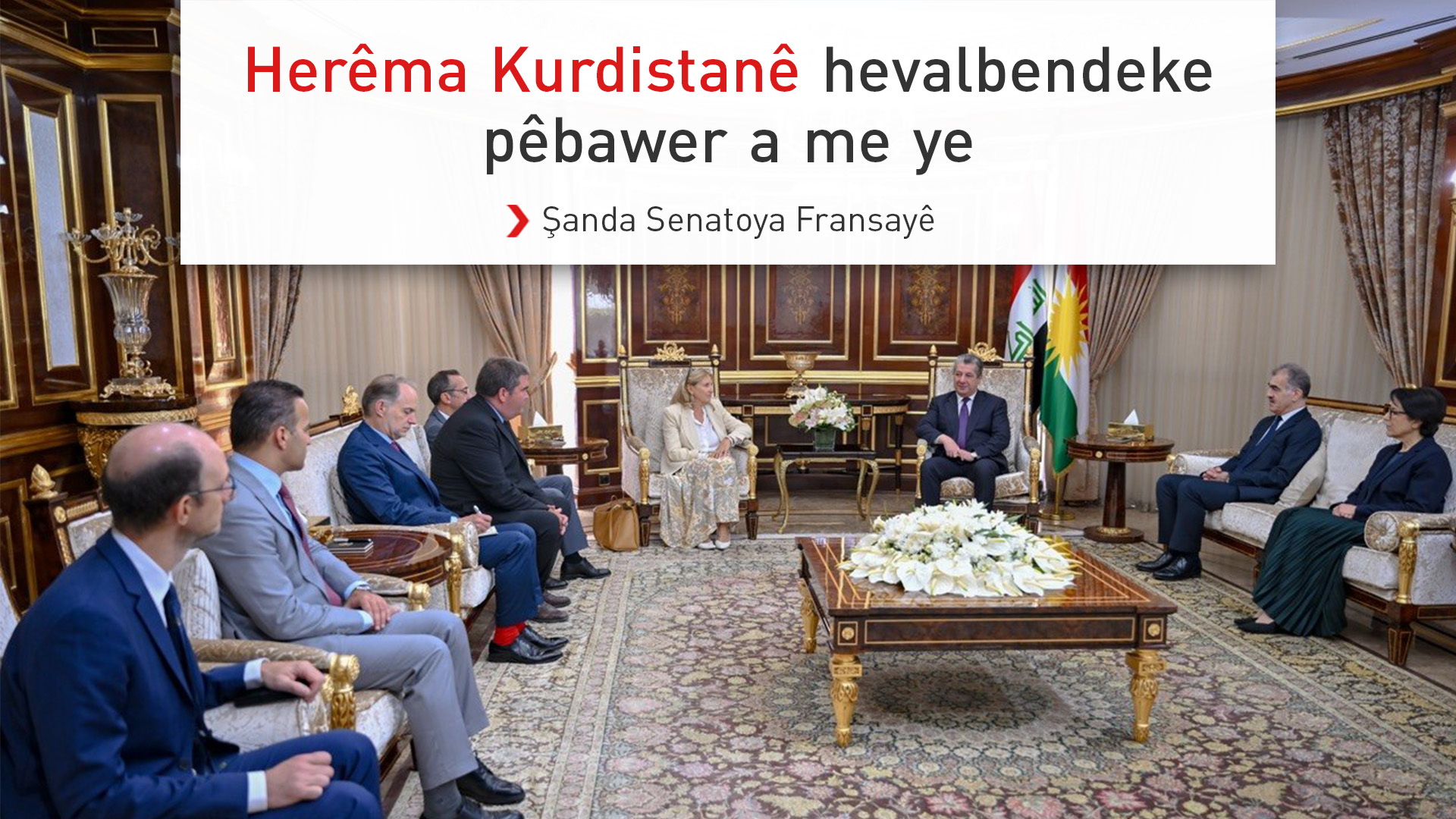 Şanda Senatoya Fransayê: Herêma Kurdistanê hevalbendeke pêbawer a me ye