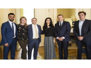 Emmanuel Macron pêşwaziya Nadya Murad kir