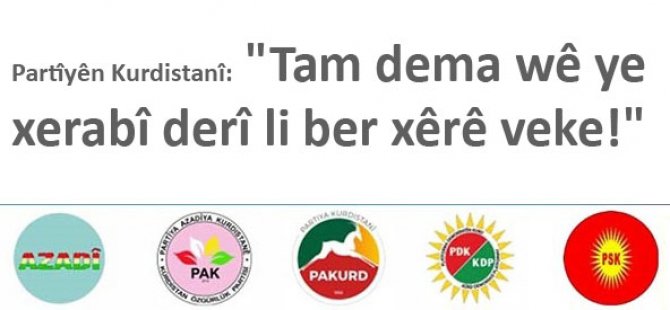 Tam dema wê ye xerabî derî li ber xêrê veke!