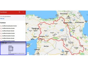 Googlê nexşeya Kurdistana Mezin cardin danî