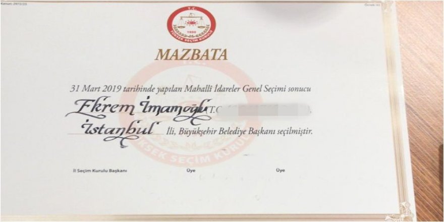 Îmamoglu bo Desteya Hilbijartinê hat vexwendın: Mazbataya xwe werdigire!