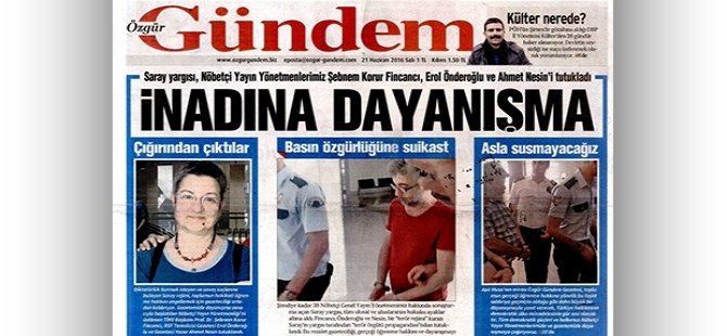 Rojnameya 'Özgür Gündem'  bi miwaqet hat girtin