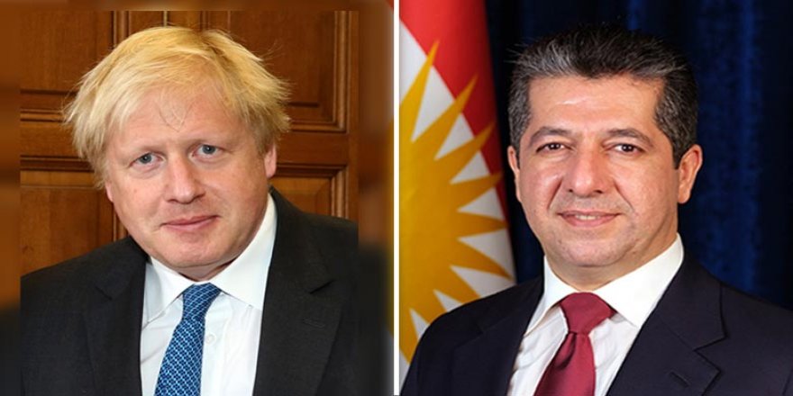 Serokwezîrê Kurdistanê pîrozbahiya Boris Johnson kir