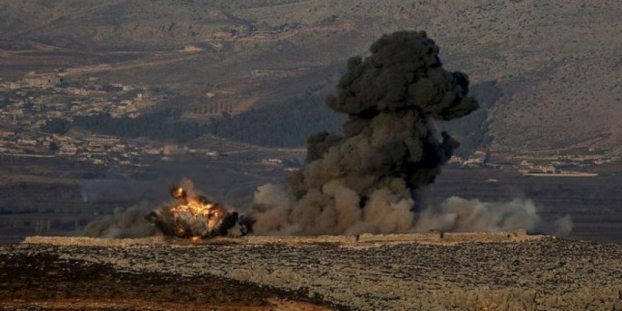 Artêşa Tirkiyê gundên Efrînê topbaran dike