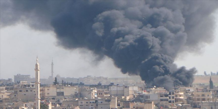 Idlib herî kêm 540 caran hatiye bombebarankirin