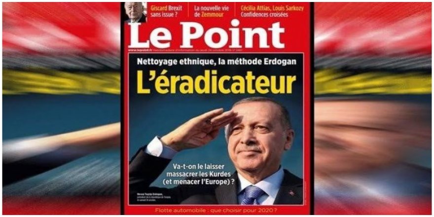 Erdogan gilîyê Kovara Fransî Le Poînt dike