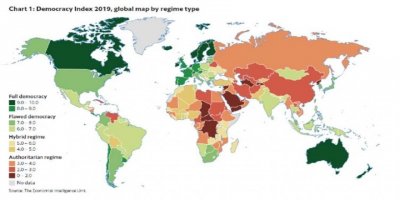 Tirkîye di warê demokrasîyê de di rêza 110an de ye
