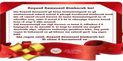 PAK-Ewrûpa: Roşanê Remezanî bimbarek bo!