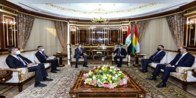 Serokwezîr Mesrûr Barzanî pêşwazî li şandeka Wezareta Derve ya Amerîka kir