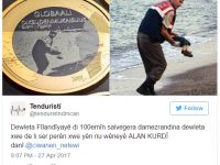 Finlandîya: Rismê Alan Kurdî li ser pereyê hesinî