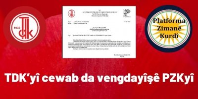 TDK’yî cewab da vengdayîşê PZKyî