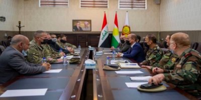 Wezareta Pêşmerge ligel şandeke serbazî ya Amerîkayê civiya