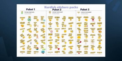 Ji bo WhatsAppê stickerên Kurdî hatin amadekirin