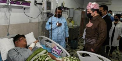 Serokwezîr Mesrûr Barzanî serdana Pêşmergeyên birîndar kir