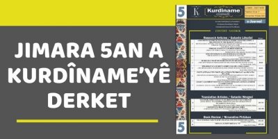 Jimara 5an a Kurdiname’yê derket