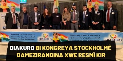 DIAKURD BI KONGREYA STOCKHOLMÊ DAMEZIRANDINA XWE RESMÎ KIR