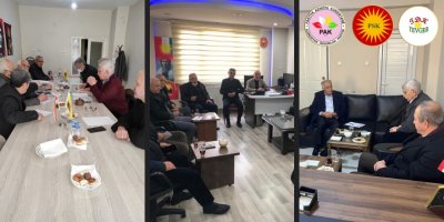 Heyetên Hevbeş ên PAK, PSK, TDK-TEVGERê bi KKP, PİA, PDKT, PDK-Platform û HAK-PARê re hevdîtin pêk anîn