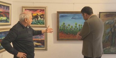 Şêwekarê Dêrsimî li Stenbolê pêşangeha tabloyan vekir