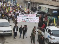 Ji xelkê Efrînê li dijî Tirkiyeyê xwepêşandan!