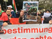 Ji Platforma Kurdên li Hamburgê bo Efrînê xwepêşandan