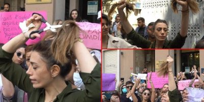 Jinên Îran û Tirkiyê ji bo şermezarkirina kuştina Jîna Eminî li ber Balyozxaneya Îranê civiyan