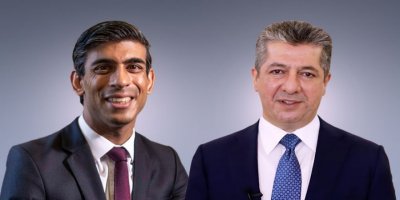 Mesrûr Barzanî pîrozbahiyê li Rishi Sunak dike