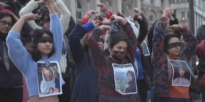 London: Ji bo piştgiriya Rojhilatê Kurdistanê û Îranê xwepêşandan hat kirin