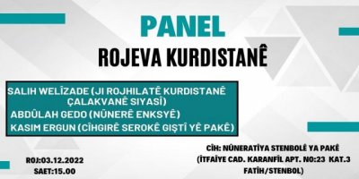 Li PAK Stenbolê Panela "Rojeva Kurdistanê"