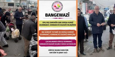 PAKê li Batmanê broşurên ji bo dersa bijarte a kurdî belav kir