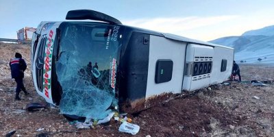 Otobusa ku ji Amedê diçû Bodrumê qulibî: 8 mirî, 35 birîndar