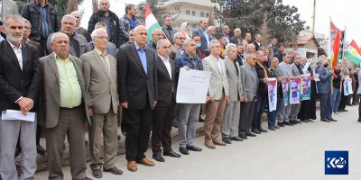 Qamişlo.. ENKS ji bo piştevanîkirina malbatên şehîdên Cindirêsê xwe pêşan dide