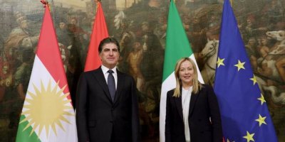 Serokê Herêma Kurdistanê û Serokwezîra Îtalyayê civiyan