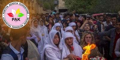 PAK: Em Cejna Çarşema Sor a xuşk û birayên xwe yên Kurdên Êzidî Pîroz dikin