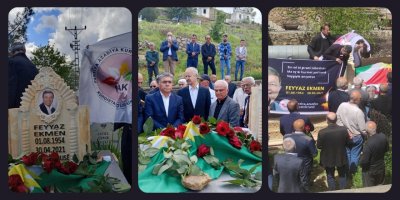 Malbat û hevalên Feyyaz Ekmen li ser mezelê wî merasîmeke bibîranînê li dar xistin