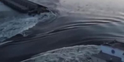 Bendava Nova Kakhovkayê hat topbarankirin; Zenga metirsiyê hat lêxistin