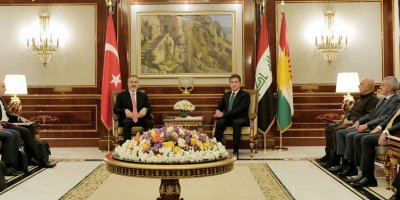 Hevdîtina Neçîrvan Barzanî û Hakan Fîdan: Tirkiye ji bo pêşvebirina pêwendiyan amade ye