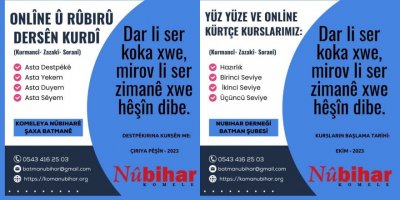 Komeleya Nûbiharê dê dersên kurdî bide